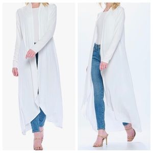 28 Boho Open Long Duster Cardigan